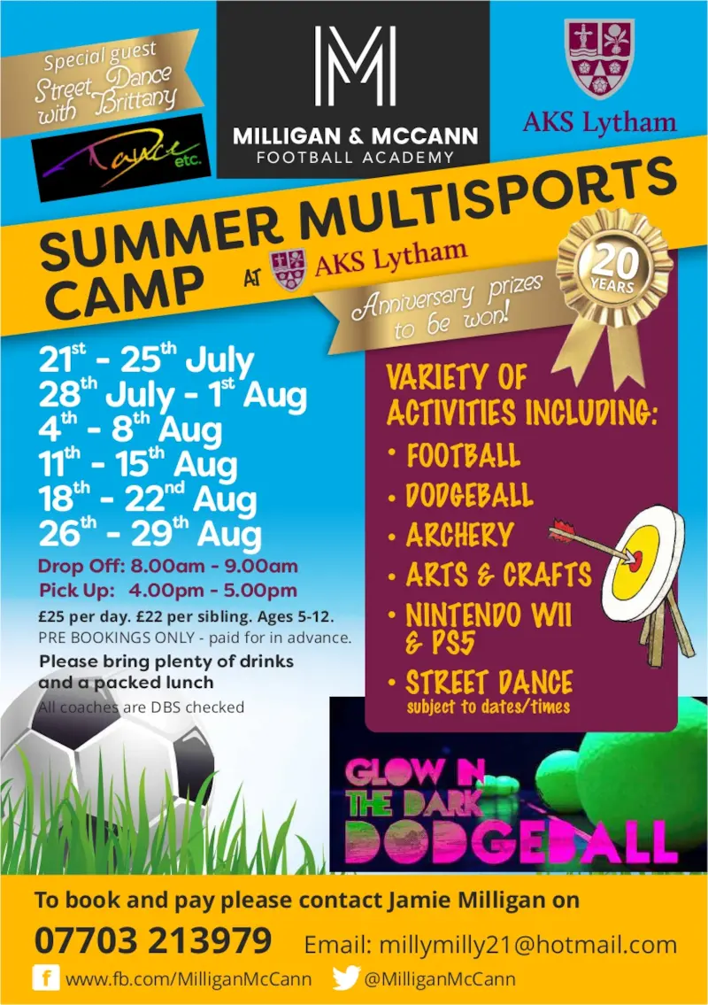 Milligan and McCann Summer Holiday Club